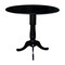 International Concepts Round 42 in Round Dual Drop Leaf Pedestal Table, 41.5 inH, Black, 42 W, 42 L, 41.5 in H, Wood K46-42DPT-6B-2 - alternate 7